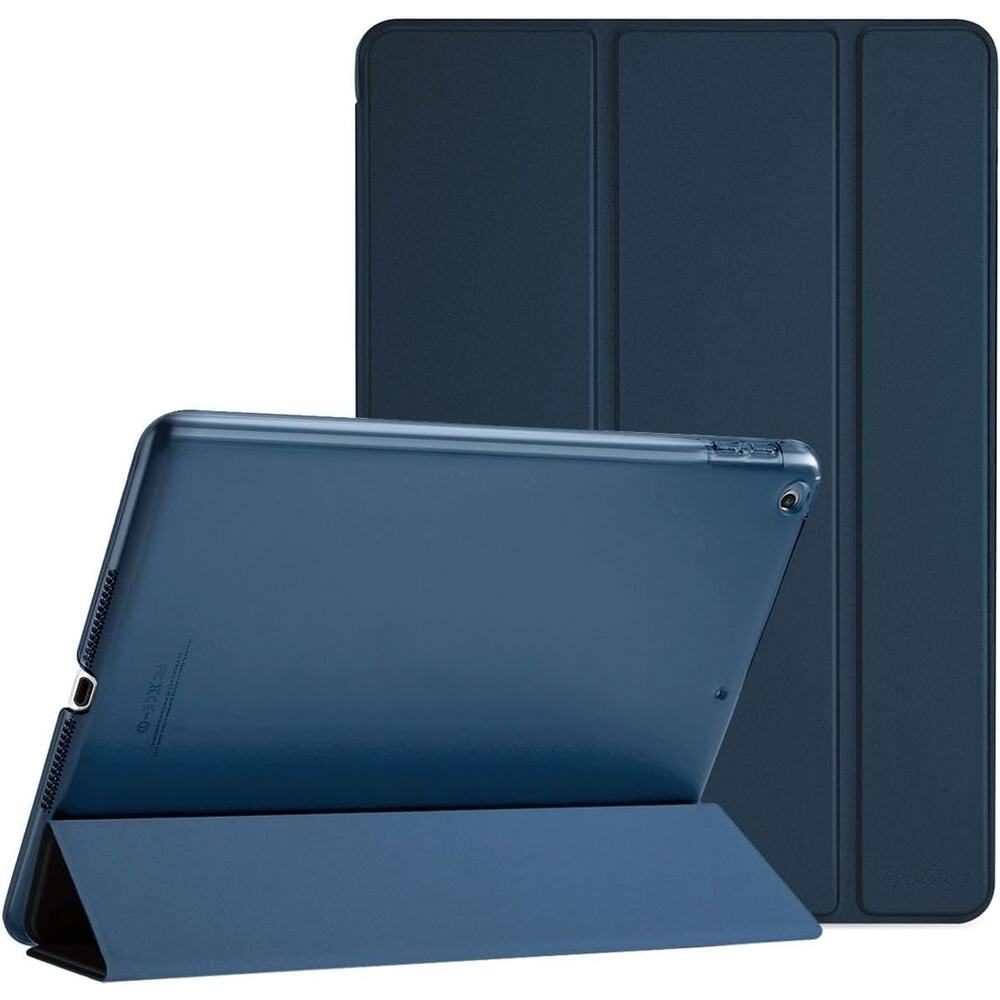 ProCase Smart Case iPad 9.7 5th 6th Gen Slim Stand Cover Frosted Back Navy NEW